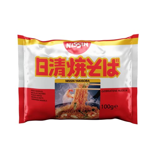 Nissin Demae Ramen – Yakisoba, 1er Pack, Instant-Nudeln japanischer Art, mit Yakisoba-Sauce & asiatischen Gewürzen, schnell & einfach zubereitet, asiatisches Essen (1 x 100 g) von Nissin