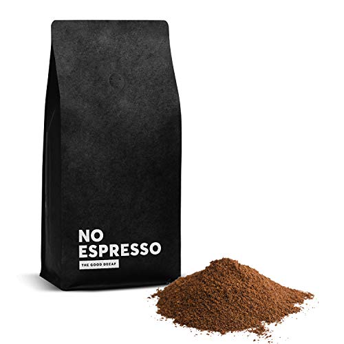 No Coffee® – No Espresso Premium Bio Espresso entkoffeiniert gemahlen (1kg) | Decaf Coffee mit Wasser entkoffeiniert | Espresso koffeinfrei gemahlen | Entkoffeinierter Kaffee gemahlen von NO COFFEE THE GOOD DECAF