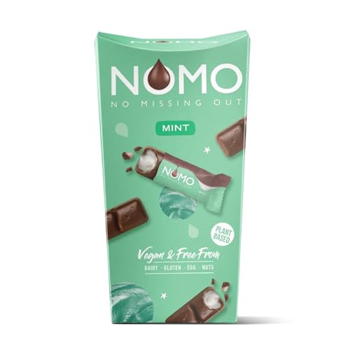 NOMO Hero Box Mint - 140g - Geschenkbox mit Schokolade - Allergenfrei - Vegan, Glutenfrei, Nussfrei - mit zertifizierter Schokolade von NOMO