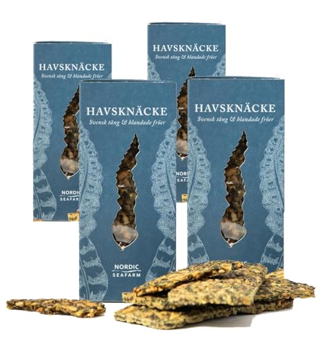 NORDIC SEAFARM Meeres-Knäckebrot mit Zuckertang – 4 x 90g von NORDIC SEAFARM