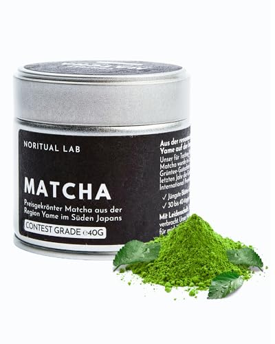 Ceremonial Matcha - Preisgekröntes Matcha Pulver aus Japan - Contest Grade - Original Matcha Grüntee - Erste Ernte - In Handarbeit Hergestellt - 40g von NORITUAL LAB