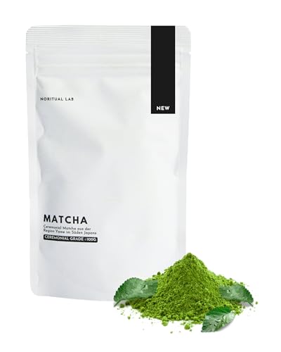 Ceremonial Matcha New - Reines Grüntee-Pulver aus Japan - Original Japanischer Tee der Ersten Ernte - 100% Natürlich & Laborgeprüft - 100g von NORITUAL LAB