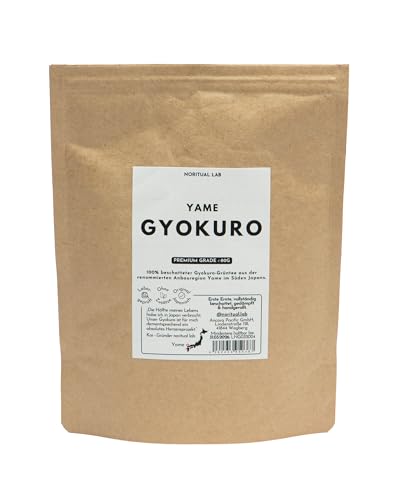 Yame Gyokuro - Hochwertigster Grüner Tee aus Japan - Grüntee-Genuss mit geringster Bitterkeit - Erste Ernte Tee - In Handarbeit Hergestellt - 80g von NORITUAL LAB