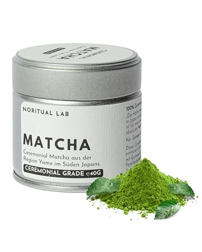 Ceremonial Matcha - Reines Matcha Pulver aus Japan - Ceremonial Grade - Original Matcha Grüntee - Erste Ernte - 100% Natürlich und Laborgeprüft (40g) von NORITUAL LAB