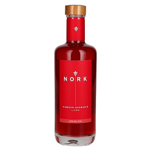 Nork | Himbeer - Rosmarin Likör | Fruchtlikör | Süße & Herbe Aromen | Natürlicher Geschmack | 500ml | 20% vol. | Perfekt für Cocktails von NORK