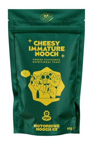 Nährstoff-Hefeflocken – Unreifer Käsegeschmack | Glutenfrei Vegan Nooch | GMO 80 g von NOTORIOUS NOOCH CO