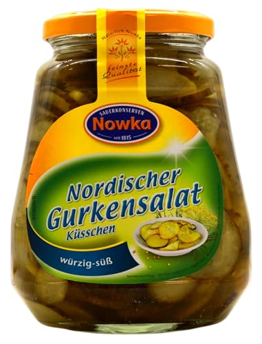 Nowka Nordischer Gurkensalat würzig-süß, 10er Pack (10 x 290g) von NOWKA