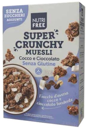 Nutrifree Super Crunchy Muesli Cocco E Cioccolato Senza Zuccheri Aggiunti 300 G von NT Food
