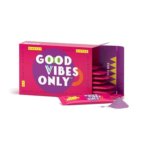 Nu Magic Water - Nur gute Vibes: Rosen- & Vanille-Getränkepulver mit Vitamin C, B6, Magnesium & Maca, vegan, zuckerfrei | Stimmungs- & Energie-Booster | 12er-Pack von NU MAGIC WATER