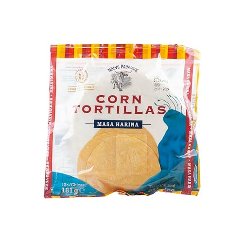 Maistortillas 15cm, Pack mit 12 Stück, 181g, Herkunftsland EU - Tortillas de Maiz NUEVO PROGRESO 15cm von NUEVO PROGRESO