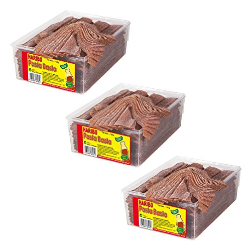 Haribo Pasta Basta Cola Sour, 3er Pack, Gummibärchen, Weingummi, Fruchtgummi von NUGOYA