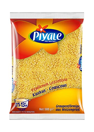 Piyale Couscous Nudeln - Cous Cous - Kuskus Makarna (500g) von NUGOYA