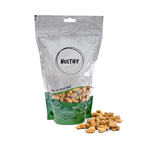 NULTHY – 1kg geröstete und gesalzene BIO-Cashewnüsse – natürliche Nüsse – BIO-Nüsse – biologischer Anbau – glutenfrei – Vega von NULTHY