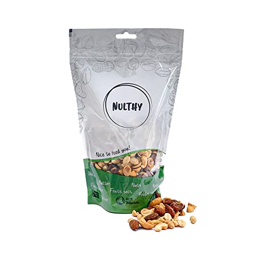 NULTHY – 1kg gerösteter BIO-Premium-Snack – Mischung aus natürlichen Nüssen – BIO-Nüsse – biologischer Anbau – glutenfrei – vegan von NULTHY