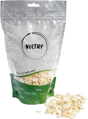 NULTHY – 500gr laminierte BIO-Mandeln – natürliche Nüsse – BIO-Nüsse – biologischer Anbau – glutenfrei – vegan von NULTHY