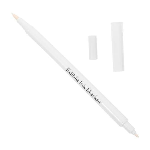 NUOBESTY Backpigmentstift Weiße Lebensmittelfarbe Weißes Dekor Weißer Bleistift Weiße Stifte Kunststoffmarkierungsstift Schokoladenweißstift Backmarker Backstift Kuchenmalstift von NUOBESTY