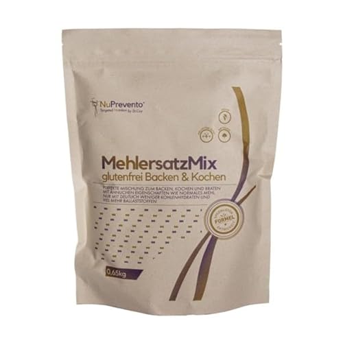 NuPrevento MehlersatzMix - mit Mandelmehl - Kokosmehl - Konjakmehl - 650g Beutel von NUPREVENTO