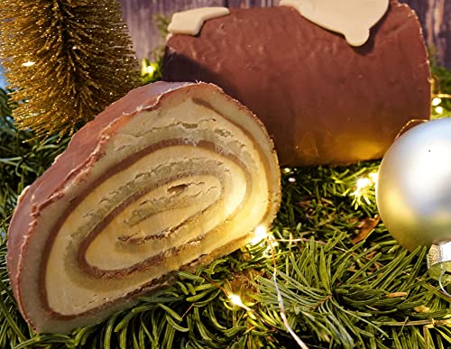 Schichtnougat Marzipan Roulade | Handgemacht | Edel Pralinen | Edel Marzipan von NUSSSUCHT Deutsch Süßwaren