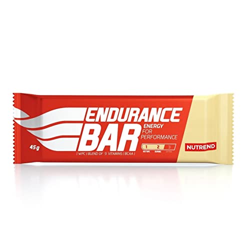 Endurance Energy Bar BCAA and Vitamins Vanilla Flavour 45g Cycling, Run, Road and Montain, Long-disctance von NUTREND