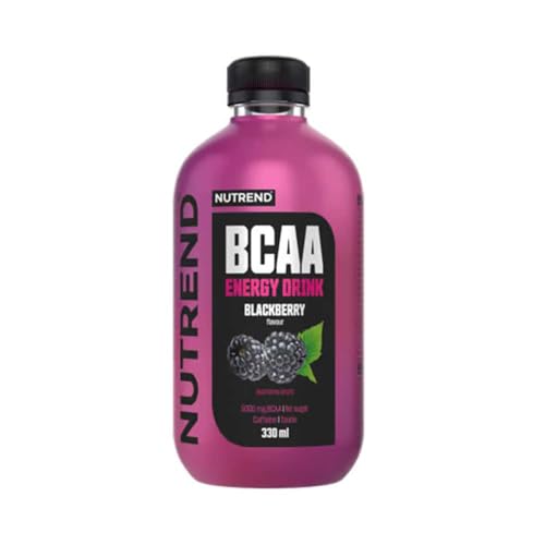 Nutrend - Bcaa Energy Drink (330ml) - BCAA-Getränke - Erfrischendes kohlensäurehaltiges Getränk - Blackberry von NUTREND