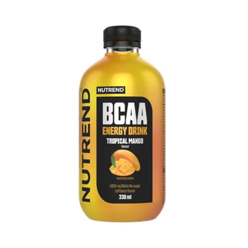 Nutrend - Bcaa Energy Drink (330ml) - BCAA-Getränke - Erfrischendes kohlensäurehaltiges Getränk - Mango Tropical von NUTREND