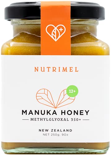 NUTRIMEL Manuka Honig 12+ (MGO 350+) getestet und zertifiziert | 100% pur Neuseeland Honig | (12+, 250g) von NUTRIMEL