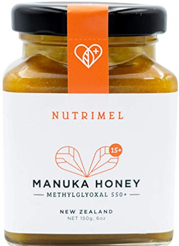 NUTRIMEL Manuka Honig 15+ (MGO 550+) getestet und zertifiziert | 100% pur Neuseeland Honig | (15+, 150g) von NUTRIMEL