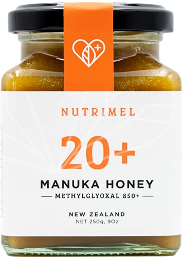 NUTRIMEL Manuka Honig 20+ (MGO 850+) getestet und zertifiziert | 100% pur Neuseeland Honig | (20+, 250g) von NUTRIMEL