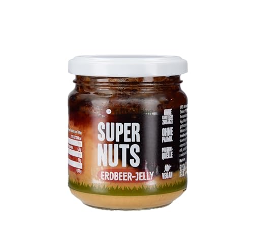 Peanut Butter Jelly - Erdnussmus mit fruchtigem Erdbeerpüree - ohne Zuckerzusatz - NutriPur - 180g von NUTRIPUR