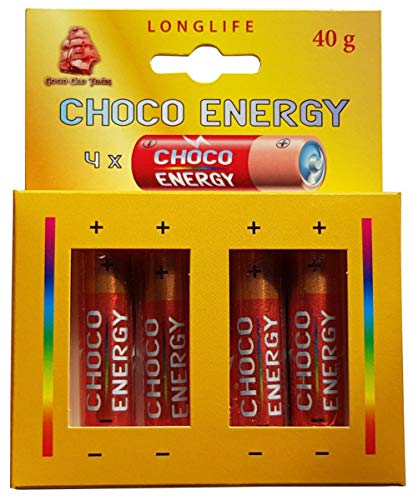 Schokoladen Batterie "LONGLIFE CHOCO ENERGY" 40g (gelb) von NV