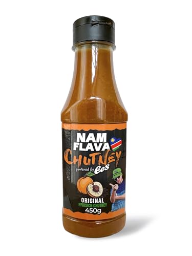 Nam Flava Chutney - Original Pfirsich Chutney aus Namibia | 450g | Fruchtig Aromatisch von Nam Flava