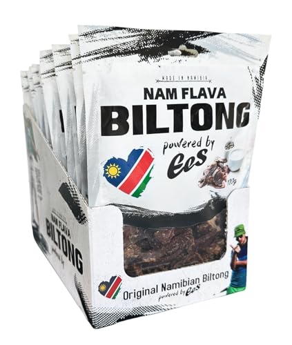 Nam Flava - Geschenkbox Original Biltong aus Namibia - 1,2 kg (12x100 g) - Beef Jerky, Trockenfleisch, viel Protein von Nam Flava