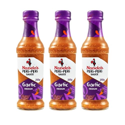 Nando's Knoblauch PERi-PERi Sauce Mittelscharf Soße - 3x 250g von Nando's