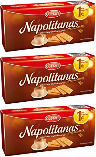 Cuétara Napolitanas Zimtplätzchen 213 gr. - [Pack 3] von Napolitanas