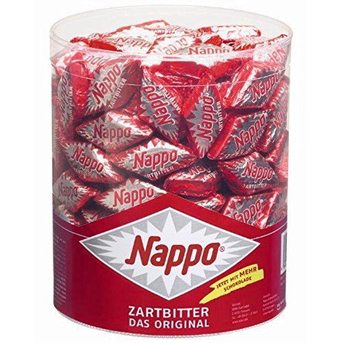 6 Dosen a 200 Nappo Mini Zartbitter Das Orginal Holländischer Nougat mit Schokoladenüberzug von COXZD