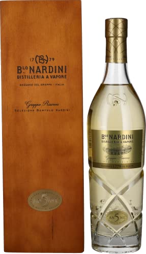 Nardini Grappa Riserva 5 ANNI 42% Vol. 0,7l in Holzkiste von Nardini