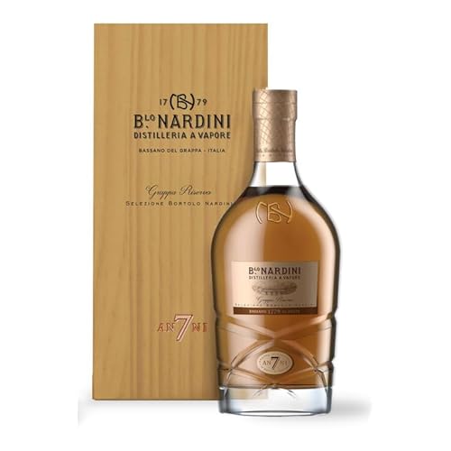 Nardini Grappa Riserva 7 ANNI 45% Vol. 0,7l in Holzkiste von Nardini