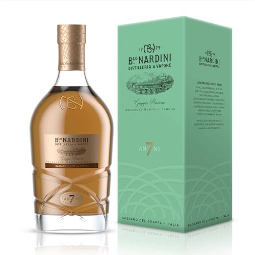 Nardini Reserva 7 Anni mit Geschenkverpackung Grappa (1 x 0.7 l) von Nardini