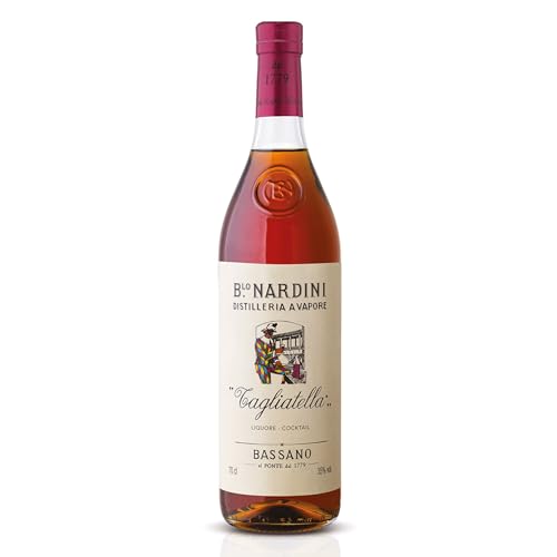 NARDINI Tagliatella Liquor 35% vol. - Grappa mit Sauerkirschdestillat, Bitterorange, Gewürzen und Kräutern verfeinert - fruchtig, harmonisch mit deutlichem Kirschgeschmack (1 x 0,7l) von Nardini