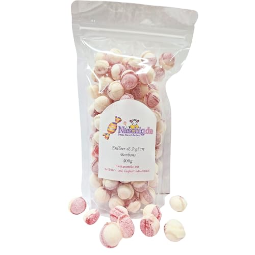 Naschig Erdbeer- Joghurt Bonbons 400g von Naschig