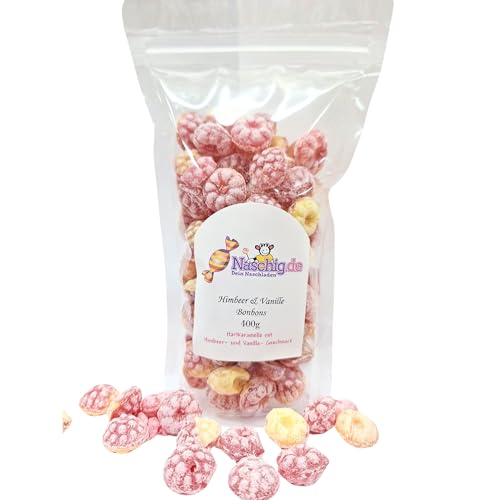 Naschig Himbeer- Vanille Bonbons 400g von Naschig