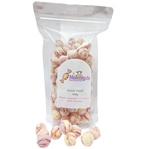 Naschig Kirsche - Vanille Bonbons 400g von Naschig