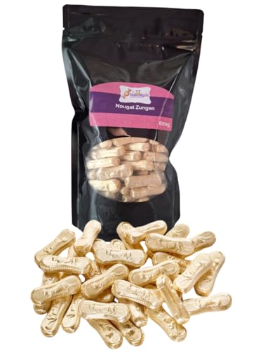 Naschig Nougat Zungen Bonbons 800g von Naschig