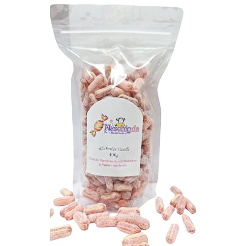 Naschig Rhabarber & Vanille Bonbons 400g von Naschig