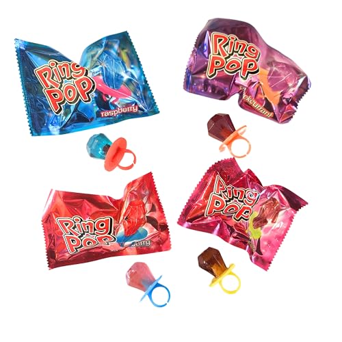 Ringlutscher Lollis Ring Pop 8 Stück 80g von Naschig