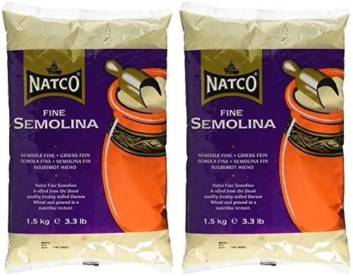 Natco Grieß fein, 1,5 kg, 2 Stück von Natco