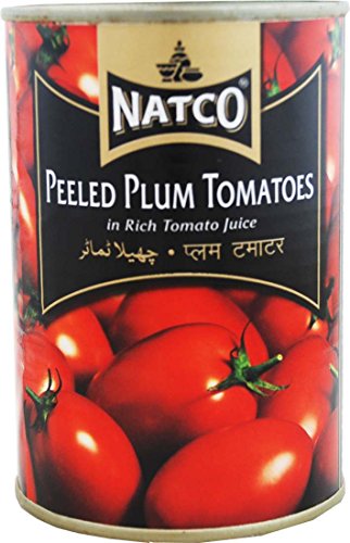 Natco - Geschälte Pflaumentomaten in Tomatensaft - 2 x 400 g von Natco