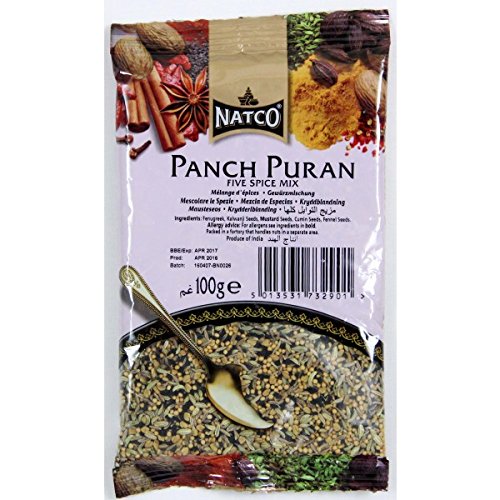 Natco Panch Puran (Fünf-Gewürz-Mischung) 100 g (2er-Pack) von Natco