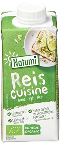 Natumi Bio-Reis-Creamer, 15 x 200 ml – laktosefrei, glutenfrei, veganer Bio-Creamer, milchfreie, milchfreie Alternative von Natumi