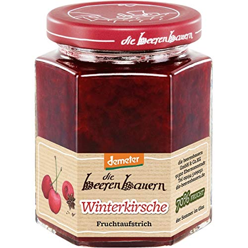 Die Beerenbauern Fruchtaufstrich "Winterkirsche" (200 g) - Bio von Natur.com